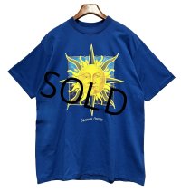 90's【USA製】【ビンテージ】SUNSHINE【サンシャイン】太陽【青】【Ｔシャツ】【サイズXL】 