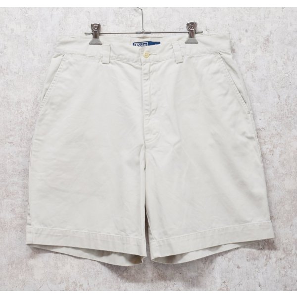 画像1: 【ラルフローレン】POLO RALPH LAUREN【ベージュ】【philip short】フィリップショーツ【コットンショーツ】【W33】 