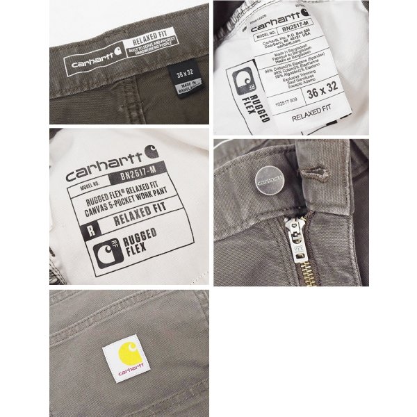 画像2: 【ビンテージ】【carhartt】カーハート【relaxed fit】リラックスフィット【5 pocket】【ダークブラウン】【ペインターパンツ】【ワークパンツ】【36×32】 