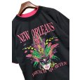 画像3: ほぼ未使用 USA製【DIPORT】【黒ｘピンク】NEW ORLEANS french quarter【二重袖】【Tシャツ】【サイズM】<br> (3)