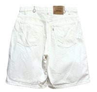 【ビンテージ】【USA製】【LEVI'S】【リーバイス５６０】560 白 【デニムショーツ】【W36】 