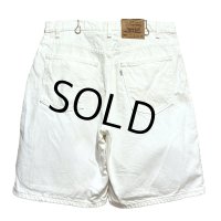 【ビンテージ】【USA製】【LEVI'S】【リーバイス５６０】560 白 【デニムショーツ】【W36】 