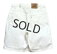 【ビンテージ】【USA製】【LEVI'S】【リーバイス５６０】560 白 【デニムショーツ】【W36】 