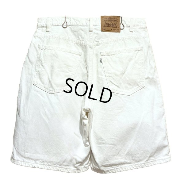 画像1: 【ビンテージ】【USA製】【LEVI'S】【リーバイス５６０】560 白 【デニムショーツ】【W36】 