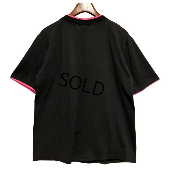 画像4: ほぼ未使用 USA製【DIPORT】【黒ｘピンク】NEW ORLEANS french quarter【二重袖】【Tシャツ】【サイズM】 