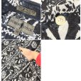 画像3: 90's~ ビンテージ【ROBERT STOCK】【紺】総柄 リネンｘコットン【半袖ボタンダウンシャツ】【サイズＭ】<br> (3)