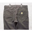 画像4: 【ビンテージ】【carhartt】カーハート【relaxed fit】リラックスフィット【5 pocket】【ダークブラウン】【ペインターパンツ】【ワークパンツ】【36×32】<br> (4)
