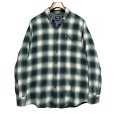 画像1: 【チャップス】CHAPS【ラルフローレン】 【POLO ralph lauren】PERFORMANCE【緑オンブレチェック】【ボタンダウンシャツ】 【サイズXL】 <br> (1)