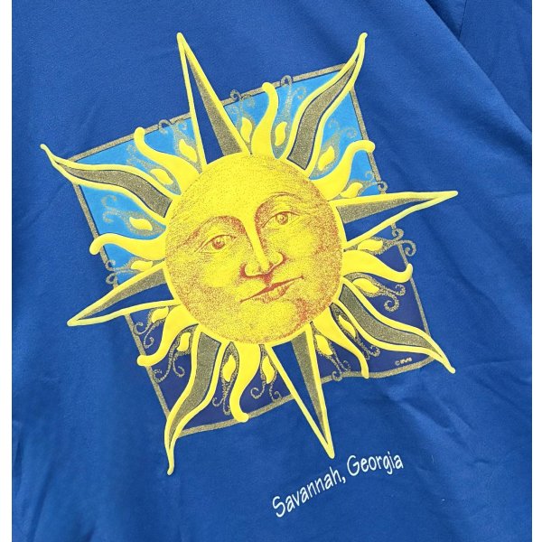 画像3: 90's【USA製】【ビンテージ】SUNSHINE【サンシャイン】太陽【青】【Ｔシャツ】【サイズXL】 
