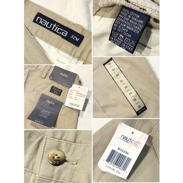 画像2: デッドストック 【nautica】ノーティカ【ベージュ】２タック【ショートパンツ】【短パン】【コットンショーツ】【ｗ32】 