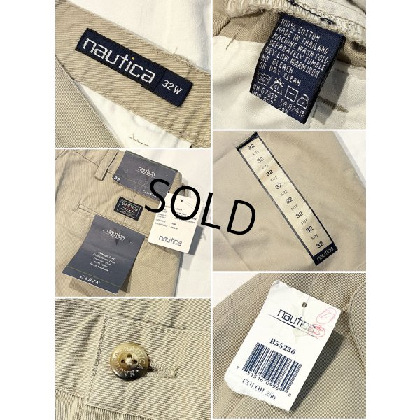 画像2: デッドストック 【nautica】ノーティカ【ベージュ】２タック【ショートパンツ】【短パン】【コットンショーツ】【ｗ32】 