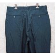 画像4: デッドストック【~90's】【USA製】【COTLER】コトラー【深緑】３タック【スラックス】パンツ【W34M】<br> (4)