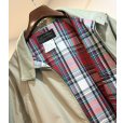 画像5: ~90's ビンテージ【エディーバウアー】【Eddie Bauer】【ベージュｘ裏地赤チェック】 ジップアップブルゾン【サイズM】<br> (5)