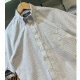 画像3: 90's USA製【Select Edition】セレクトエディション【ビンテージ】【白×水色ストライプ】【半袖ボタンダウンシャツ】【US 15】 <br> (3)