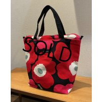 90’s【ビンテージ】【marimekko】【マリメッコ】天マチ付き【トートバッグ】 