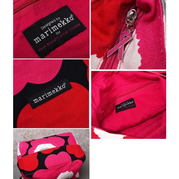 画像2: 90’s【ビンテージ】【marimekko】【マリメッコ】天マチ付き【トートバッグ】 