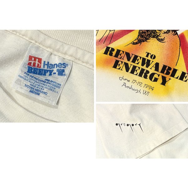 画像2: 【90's】【USA製】【ビンテージ】【Hanes】ヘインズ【WAKE UP】七面鳥【白】【Tシャツ】【サイズM】 
