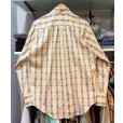 画像4:  ビンテージ【WILKINSONS】ベージュｘ総柄 シャツ  US16-34<br> (4)