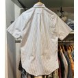 画像4: 90's USA製【Select Edition】セレクトエディション【ビンテージ】【白×水色ストライプ】【半袖ボタンダウンシャツ】【US 15】 <br> (4)