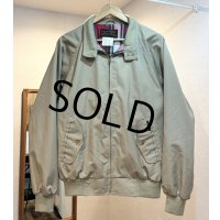 ~90's ビンテージ【エディーバウアー】【Eddie Bauer】【ベージュｘ裏地赤チェック】 ジップアップブルゾン【サイズM】 