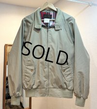 ~90's ビンテージ【エディーバウアー】【Eddie Bauer】【ベージュｘ裏地赤チェック】 ジップアップブルゾン【サイズM】 