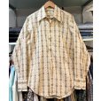 画像1:  ビンテージ【WILKINSONS】ベージュｘ総柄 シャツ  US16-34<br> (1)