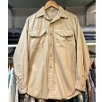 画像1: 60’s【CREIGHT】【ビンテージ】ベージュ【マチ付き】【ワークシャツ】【サイズM程度】<br> (1)