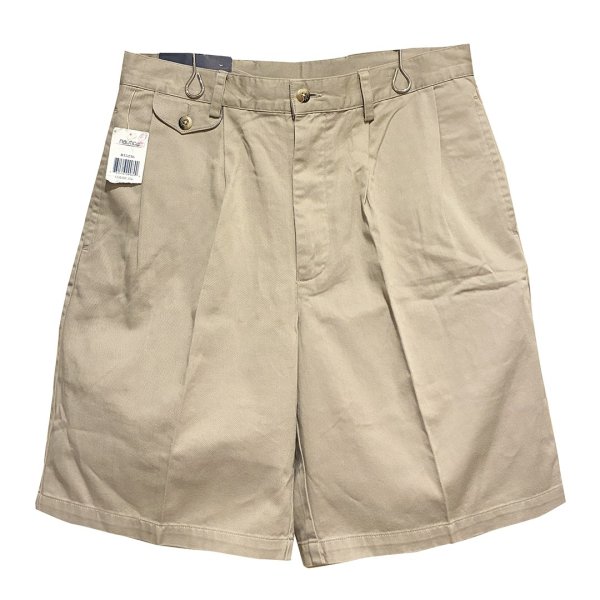 画像1: デッドストック 【nautica】ノーティカ【ベージュ】２タック【ショートパンツ】【短パン】【コットンショーツ】【ｗ32】 