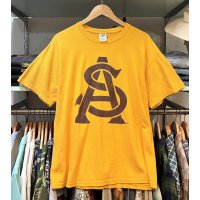 【NEW AGENDA】【ビンテージ】ASU アリゾナ州立大学【黄色】【Tシャツ】【サイズL】 