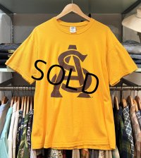 【NEW AGENDA】【ビンテージ】ASU アリゾナ州立大学【黄色】【Tシャツ】【サイズL】 