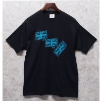 90's【USA製】【ビンテージ】【Reebok】リーボック【黒×青ロゴ】【プリント】【Tシャツ】【サイズＸＬ】 