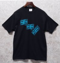 90's【USA製】【ビンテージ】【Reebok】リーボック【黒×青ロゴ】【プリント】【Tシャツ】【サイズＸＬ】 