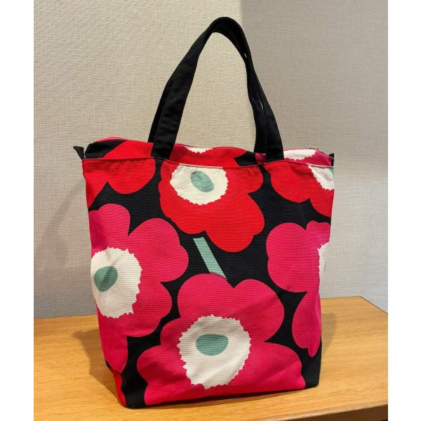 画像3: 90’s【ビンテージ】【marimekko】【マリメッコ】天マチ付き【トートバッグ】 