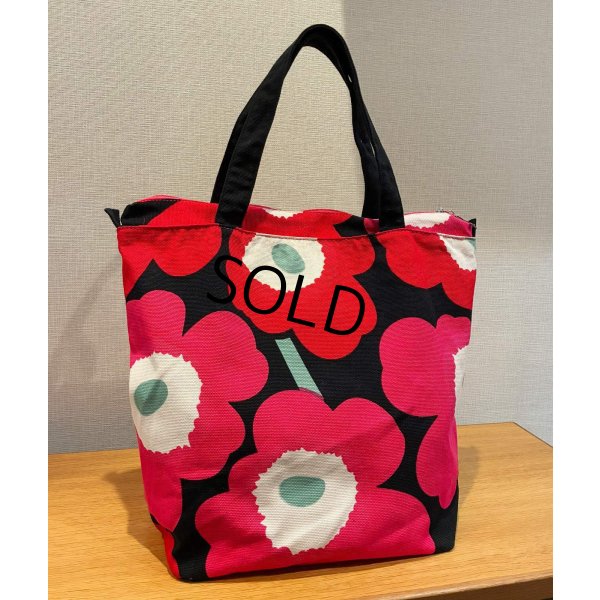 画像3: 90’s【ビンテージ】【marimekko】【マリメッコ】天マチ付き【トートバッグ】 