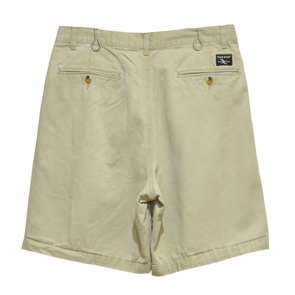 画像3: 90's【ビンテージ】【Eddie Bauer】エディーバウアー 【白タグ】【ベージュ】【２タック】【コットンショーツ】【短パン】【W34】 