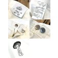 画像2: 【ビンテージ】【GLASS HOUSE】【生成り】ダブルニー キノコ プリント 【ペインターパンツ】【34ｘ30】<br> (2)