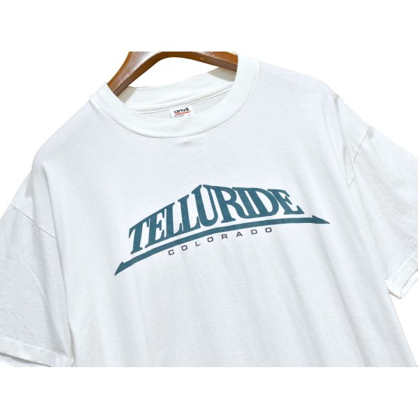 画像3: 【USA製】【ビンテージ】【anvil】アンビル 【シングルステッチ】【TELLURIDE COLORADO】テルユライド【白】【Tシャツ】【サイズXL】 