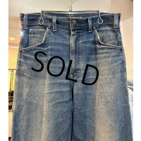  ビンテージ 【KEY】ブルー【デニムペインターパンツ】【W31程度】 