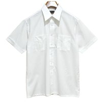 程度良好!! 80's~ ビンテージ【J.C.Penney】JCペニー【白】無地【半袖シャツ】【サイズL】 