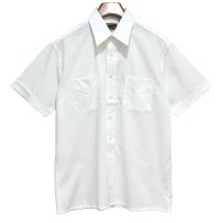 程度良好!! 80's~ ビンテージ【J.C.Penney】JCペニー【白】無地【半袖シャツ】【サイズL】 