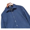 画像1: ビンテージ【BANANA REPUBLIC】バナナリパブリック【紺×白】ストライプ【リネンシャツ】【サイズS】<br> (1)