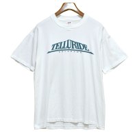 【USA製】【ビンテージ】【anvil】アンビル 【シングルステッチ】【TELLURIDE COLORADO】テルユライド【白】【Tシャツ】【サイズXL】 