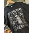 画像3: ビンテージ【zeus】ゼウス【レオナルドダヴィンチ】イタリア【黒】【Ｔシャツ】【サイズM】<br> (3)
