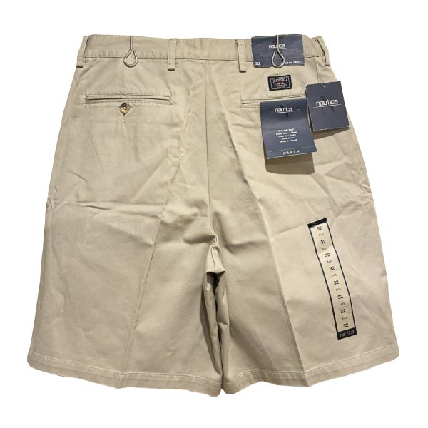 画像3: デッドストック 【nautica】ノーティカ【ベージュ】２タック【ショートパンツ】【短パン】【コットンショーツ】【ｗ32】 