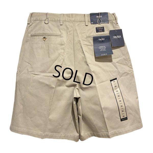 画像3: デッドストック 【nautica】ノーティカ【ベージュ】２タック【ショートパンツ】【短パン】【コットンショーツ】【ｗ32】 