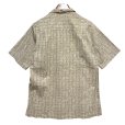 画像4: ビンテージ【L.L.Bean】ライトブラウン 民族調総柄プリント 【オープンカラー半袖シャツ】【サイズM程度】<br> (4)
