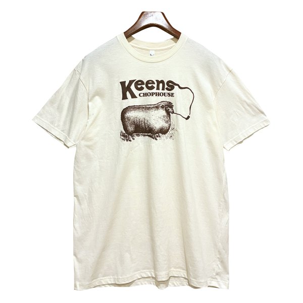 画像1: ほぼ未使用!!【ビンテージ】american apparel アメリカンアパレル【羊】keens chaphouse【クリーム】【Ｔシャツ】【サイズXL】 