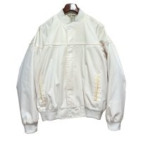 ほぼ未使用!!【ビンテージ】【HABAND】ハバンド【オフホワイト】【カップショルダージャケット】【ジップアップブルゾン】【ダービージャケット】【サイズXL】 