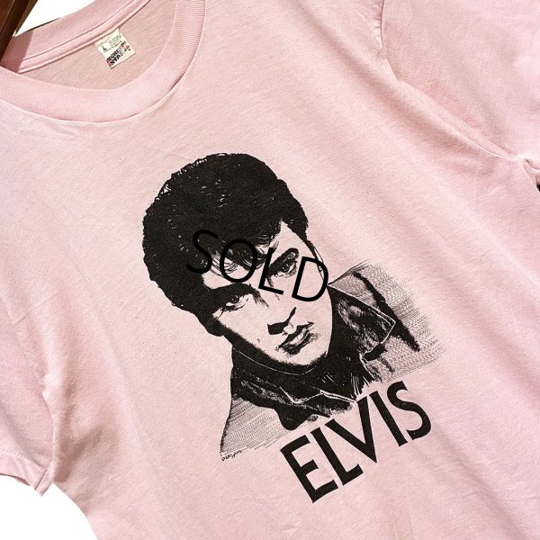 画像3: 80's【USA製】ビンテージ【SCREEN STARS】スクリーンスターズ【ELVIS】【エルヴィス】ピンク 【Tシャツ】【サイズL】 