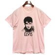 画像1: 80's【USA製】ビンテージ【SCREEN STARS】スクリーンスターズ【ELVIS】【エルヴィス】ピンク 【Tシャツ】【サイズL】<br> (1)